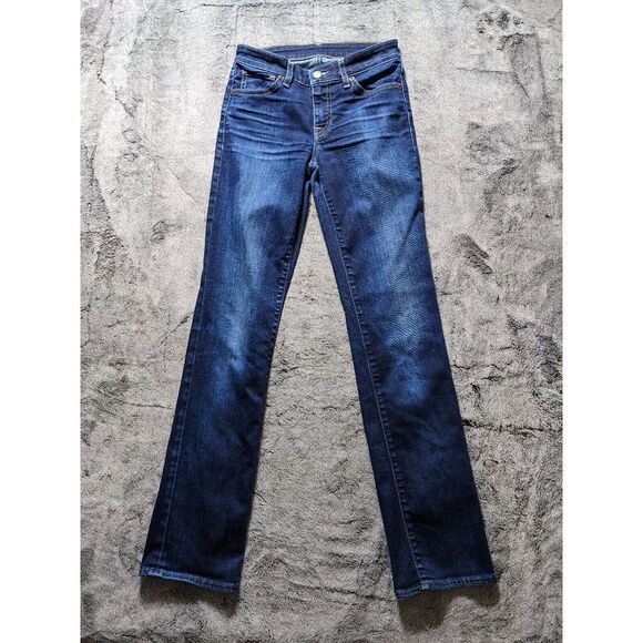 Lucky Brand Straight Leg Jeans Women's Size 26 Dark Wash - Picture 2 of 9